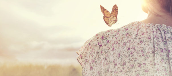 Donna farfalla